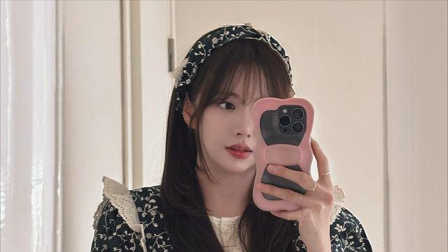 한보름, 플라워 파자마+레이스 디테일로 집에서도 우아함 완성