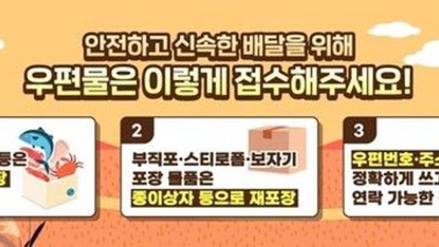우체국, 추석 명절 우편물 특별소통 돌입…비상근무 체계