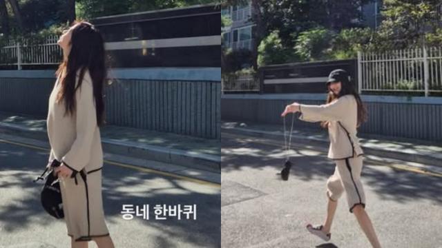 고현정, 동네 산책도 런웨이처럼…‘꾸안꾸’의 정석 [AI포토컷]