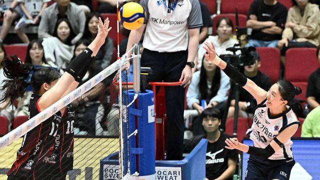 '육서영 17점' 기업은행, 컵대회 첫판서 정관장에 짜릿한 역전승