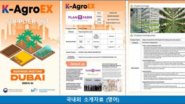 K-농기자재, 두바이서 중동 시장 공략 시동