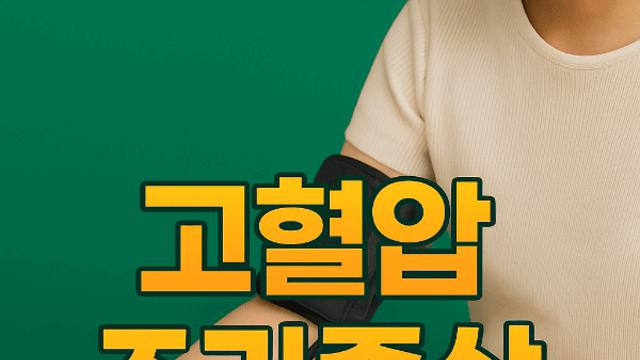 고혈압 초기 증상 알아두면 놓치지 않는 건강 신호