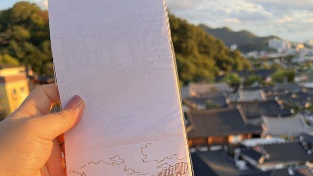 요 며칠 여행 중 그린 그림들
