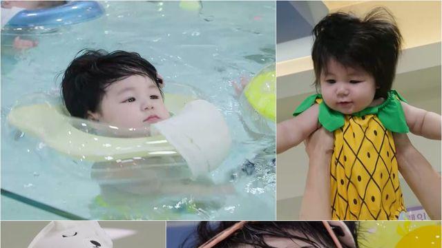 심형탁子 하루, 첫 수영에 방향 전환까지 완벽 