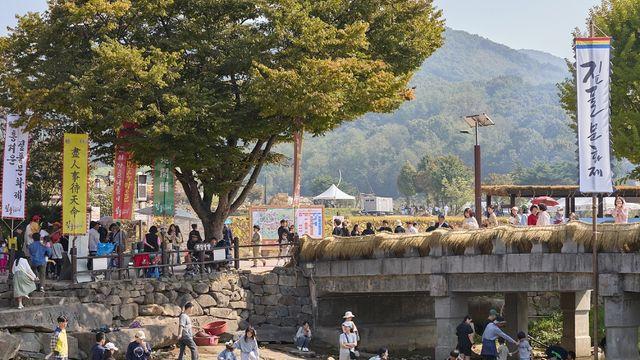 짚과 돌담길 따라 떠나는 아산 '외암민속마을'의 가을 축제