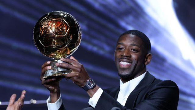 ‘PSG 4관왕 견인’ 뎀벨레, 생애 첫 발롱도르... 야말 10대 최초 포디움