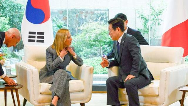 이 대통령, 유엔총회 계기 조르자 멜로니 伊 총리와 정상회담