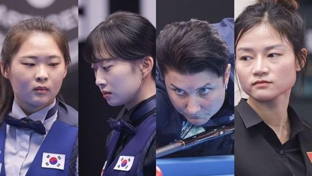 국내랭킹 1, 2위 김하은-최봄이 세계선수권 4강서 격돌…클롬펜하우어-TL응우옌도[세계女3쿠션선수권]