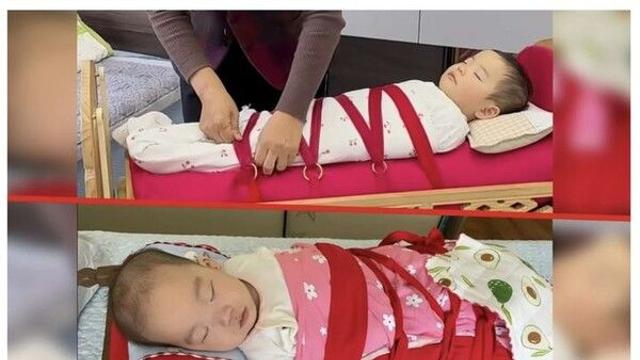애를 왜 꽁꽁 묶어놨대?…몽골식 요람 육아법 화제