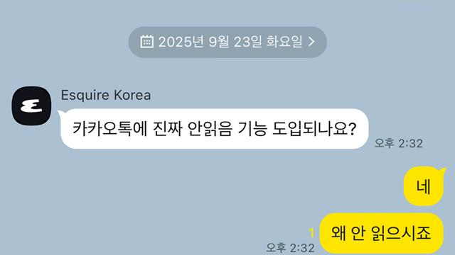 카카오톡 '안읽씹' 기능 도입?