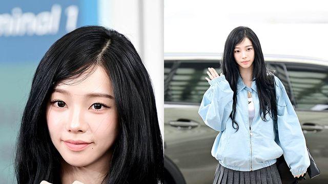 '국위선양 예고'…에스파 카리나, 밀라노로 향하는 AI 여신 [현장뷰]