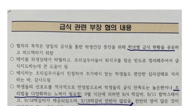 초등학교 교사들이 영양교사에게 갑질함 ㅋㅋ