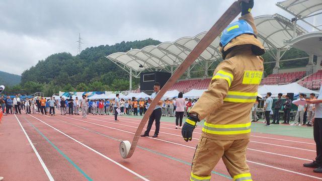 제11회 강원의용소방대 기술경연대회…재난 대응 기량 발휘