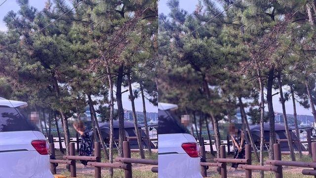 벙커샷 연습? 경주 해변서 민폐 스윙 여성 논란