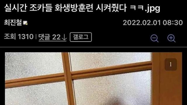 조카들 화생방 훈련 시킨 썰.