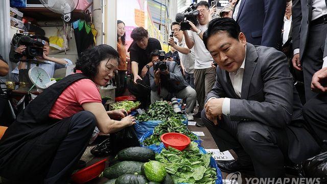 장동혁, 대전 전통시장 찾아 