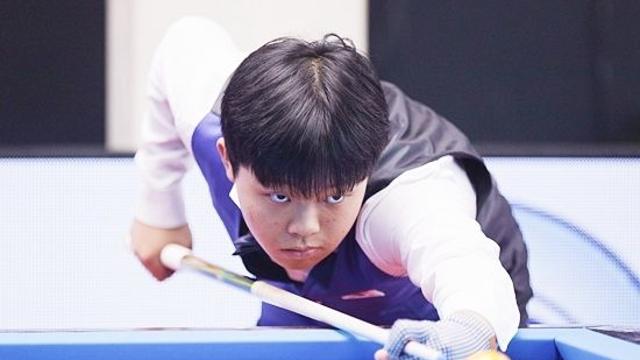 “세계무대서도 통한다” 15세 당구천재 김현우, 2연승으로 16강 본선 진출[세계주니어3쿠션선수권]