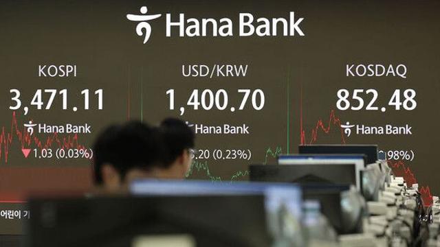 코스피, '모멘텀 약화' 우려 속 낙폭 확대…3400선 위협