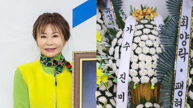 故 전유성 별세… ‘전처’ 진미령, 근조화환으로 마지막 인사