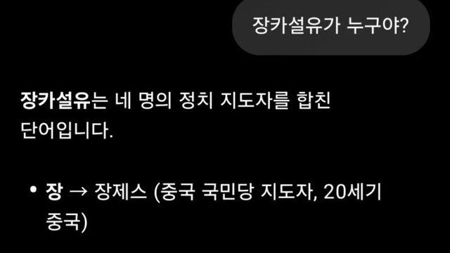 챗gpt가 생각하는 장카설유