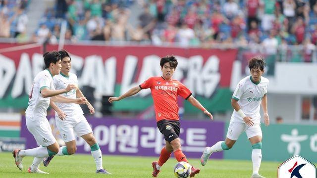갈 길 바쁜 K리그1 대전-강원, 헛심 공방 끝 무승부