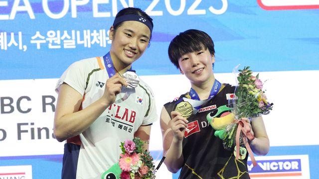 열렬한 홈팬 응원 속 아쉬운 준우승...안세영, 코리아오픈 결승서 야마구치에 패배