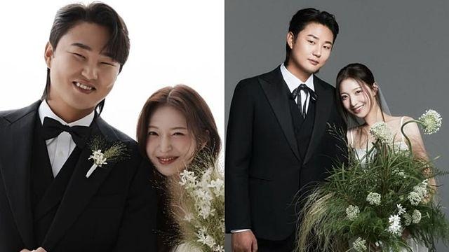 ‘러브캐처’ 김지연♥정철원, 아들 먼저 얻고 12월 결혼... 웨딩화보 속 환한 미소