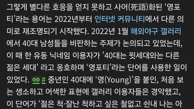 영포티 밈이 확산된 계기