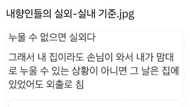 내향인 이거 ㄹㅇ 인정