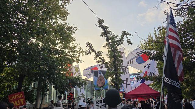 중국인 무비자 입국 첫날…여의도 한복판 反中시위(종합)