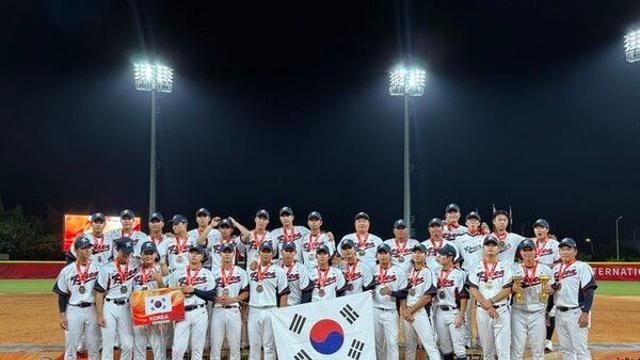 한국, 중국 잡고 아시아야구선수권 3위…우승은 일본