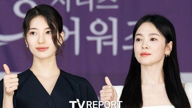 수지, ’13살 연상’ 송혜교와 찐친 우정 자랑…”고마워 따뜻해” [RE:스타]