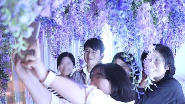 하이브 사옥, 불꽃축제 명당이었네…방시혁도 깜짝 방문
