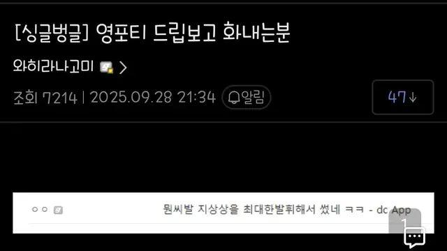 디시에서 박제당한 영포티