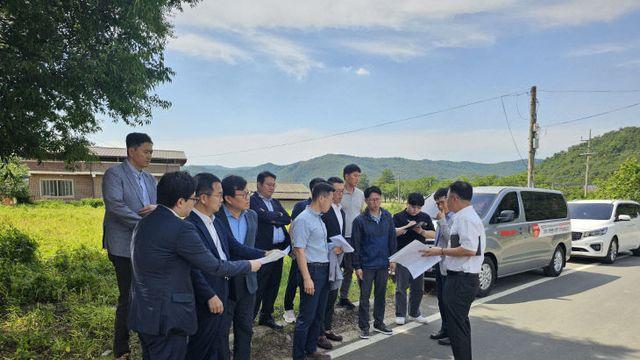 대구시-국방부, 군부대 이전지 군위 현장 점검