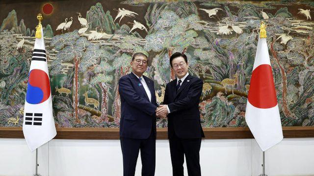 李·이시바 세 번째 회동…“한반도 완전한 비핵화 의지 재확인”(종합)