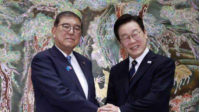 부산 찾은 日총리에…李대통령 