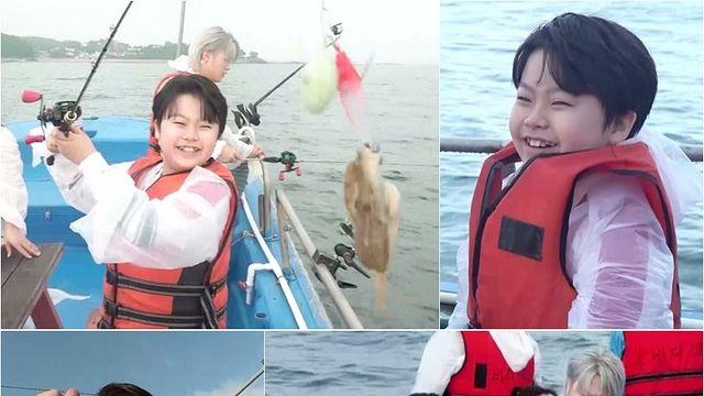 ‘트로트 신동’ 황민호, 생애 첫 낚시로 쭈꾸미 ‘월척’