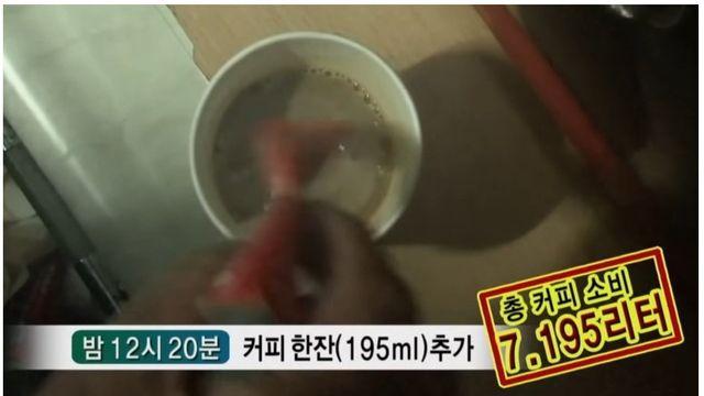 매일 커피 7리터씩 마시는 아저씨 건강 검진 결과