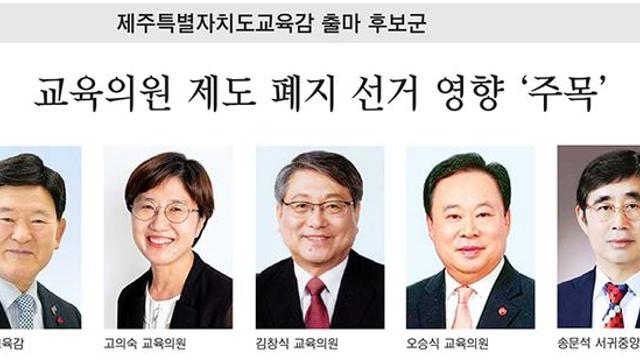 [2026 지방선거-교육감 출마 후보군]  교육의원 제도 폐지 선거 영향 ‘주목’