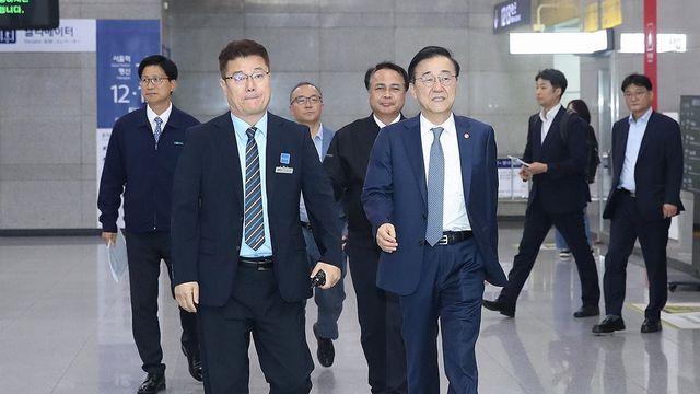 국토장관·차관·대광위원장, 추석 연휴 전국 교통현장 점검