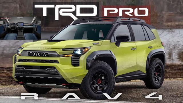 토요타 라브4 TRD Pro, 렌더링 공개…미래형 오프로드 SUV