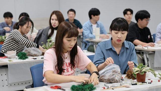용인도시공사, 임직원 대상‘반려식물 토피어리’ 체험형 힐링프로그램 진행