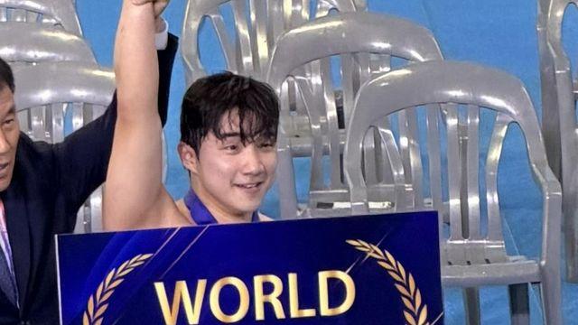 핀수영 신명준, 전국체전서 남자 호흡잠영 100ｍ 세계기록 작성