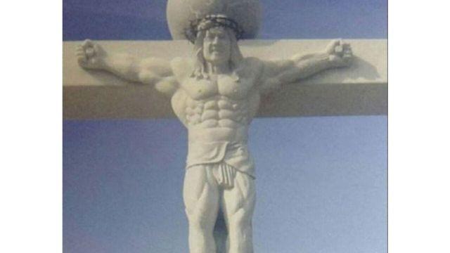 한국에 있다는 근육질 예수상