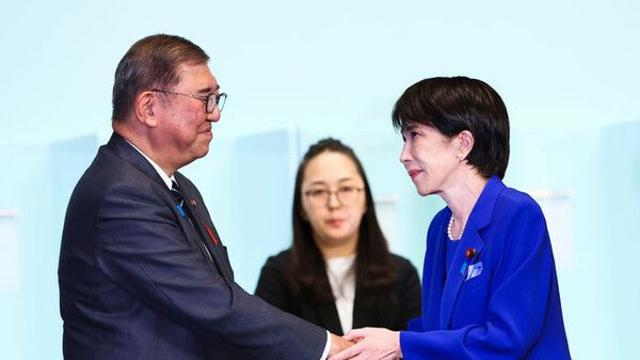 [日자민 총재選]'바통' 넘기는 이시바, 다카이치에 