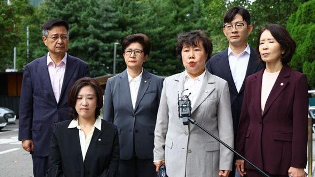 국힘, '이진숙 체포적부심' 남부지법 찾아 