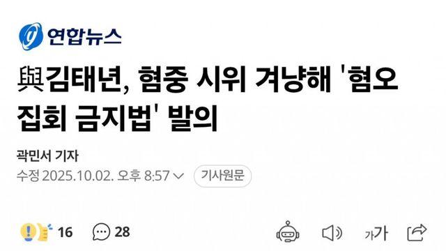 반중 시위 금지 법안 내는 나라