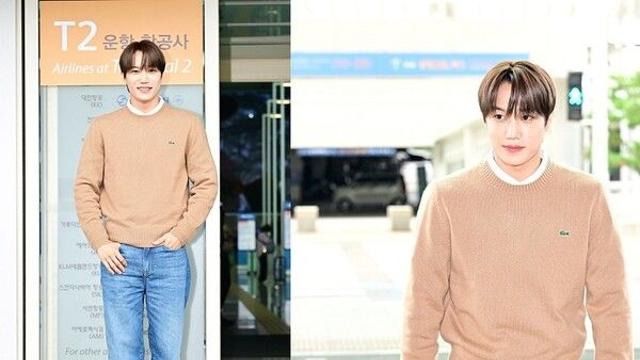 엑소 카이, 프렌치 감성 가득한 공항패션으로 시선 강탈