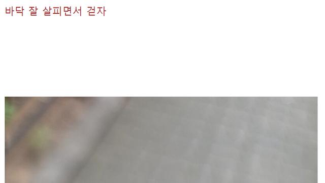 오늘자 인벤에서 한 사람의 다리를 살려줬던 사건